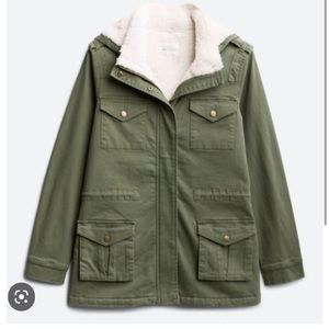 Market and Spruce, Green Cargo Jacket, Great Condition, Size Small